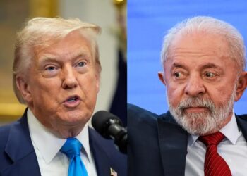 Lula conversa com Trump e pede fim de tarifaço a produtos brasileiros - Foto: Reuter/Yuri Gripas e Marcelo Camargo/Agência Brasil