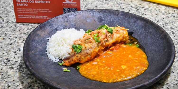 Prato ganhador: Tilápia do Espírito Santo - Crédito: Cloves Louzada