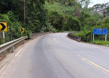 Interdição parcial na ES-264, em Santa Leopoldina, nesta quinta-feira (23) - Foto: DER-ES