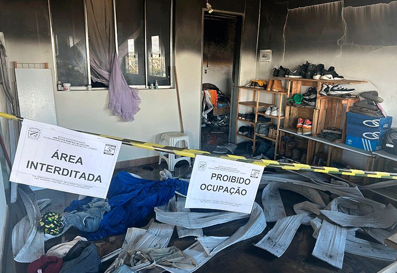 Defesa Civil interdita imóvel após incêndio em Colatina - Foto: Defesa Civil