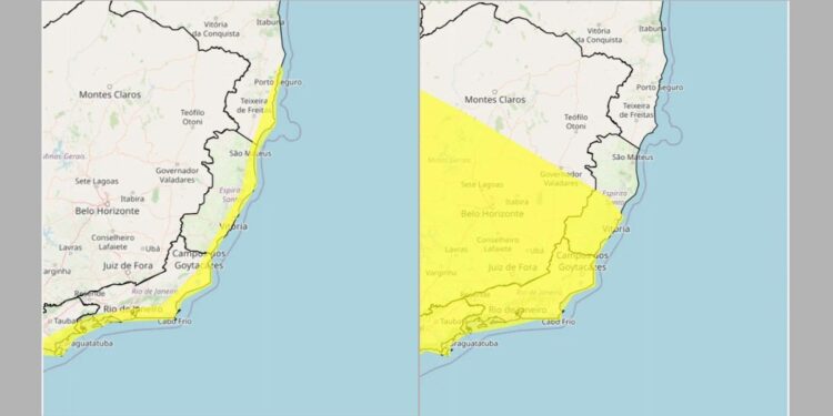 ES em Alerta: Chuvas Intensas e Ventos Costeiros no Fim de Semana - Foto: Inmet
