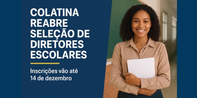 Colatina reabre inscrições para seleção de diretores escolares; veja novas orientações