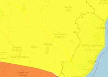 Inmet emite alertas de chuvas fortes e ventos no Espírito Santo - Imagem: Inmet