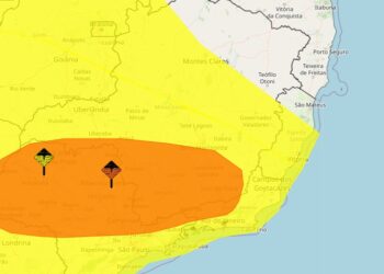 Cidades do ES estão sob alertas de chuva intensa e temporal com granizo - Foto: Inmet