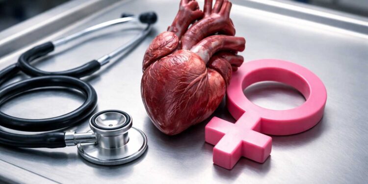 Infarto em mulheres jovens tem causas diferentes do tradicional - Foto: Gerada por IA