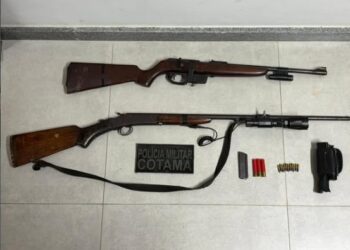 Mira a laser e visão noturna: Arsenal tecnológico de caça é descoberto em reserva no ES