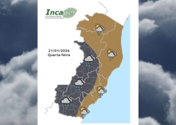 Previsão do tempo para o ES e Colatina nesta quarta-feira (21) - Incaper