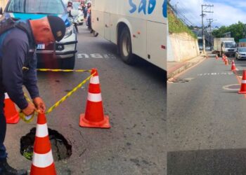 Colatina: obras de reparo alteram trânsito na Avenida Sílvio Avidos - Foto: Comunicação PMC