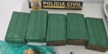 Operação mobiliza 100 policiais e helicóptero contra o tráfico em São Gabriel da Palha - Foto: PCES