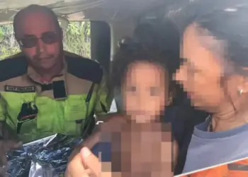 Menina de 4 anos que desapareceu em região de mata é encontrada em MG - Foto: CBMG/Divulgação