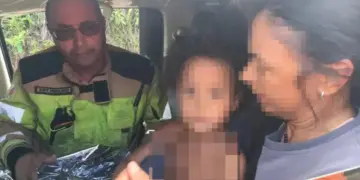 Menina de 4 anos que desapareceu em região de mata é encontrada em MG - Foto: CBMG/Divulgação