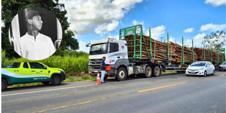 Motociclista morre após colidir com carreta parada na BR-101 em Linhares - Foto: Reprodução