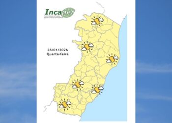 Previsão do tempo para o ES e Colatina nesta quarta-feira (28)