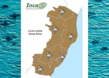 Previsão do tempo para o ES e Colatina nesta sexta-feira (23) - Foto: Incaper