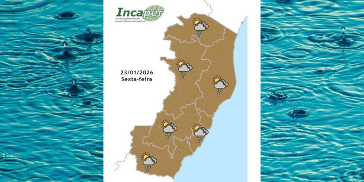 Previsão do tempo para o ES e Colatina nesta sexta-feira (23) - Foto: Incaper