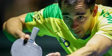 Calderano fica com bronze em Doha após derrota para jovem chinês - Foto: Abelardo Mendes Jr./Calderano TM