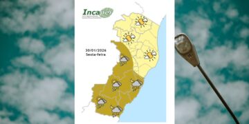 Previsão do tempo para o ES e Colatina nesta sexta-feira (30) - Foto: Incaper