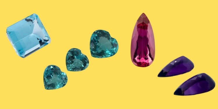 Água Marinha, turmalina, topázio e ametista - Foto: Divulgação