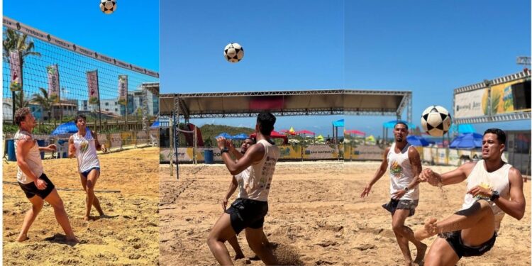Guriri recebe pela primeira vez a 1ª Etapa do Brasileiro de Futevôlei com grandes nomes nacionais - Foto: Divulgação