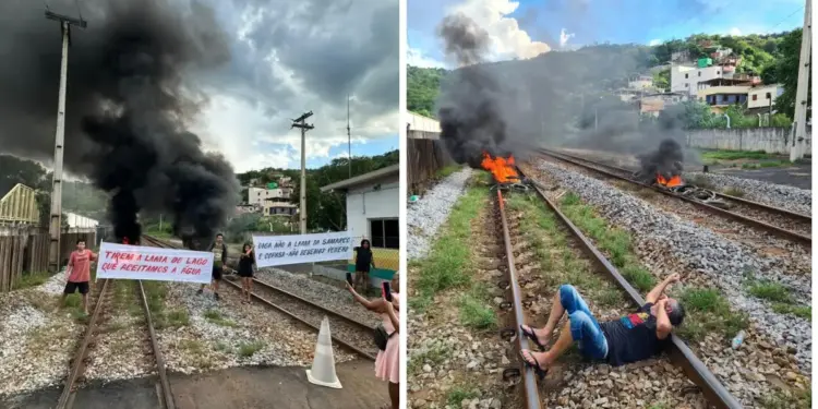 Manifestações em Minas Gerais Suspendem Trem da Vale: Entenda os Protestos e a Retomada da Captação de Água do Rio Doce - Foto: Reprodução