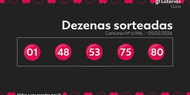 Quina 6946: Ninguém acertou as 5 dezenas e prêmio para sexta-feira chega a R$ 10,5 milhões