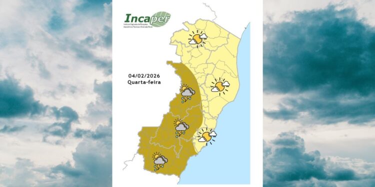 Previsão do tempo para o ES e Colatina nesta quarta-feira (04) - Foto: Instagram