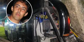 O motorista Wesley Brostel, de 42 anos, morreu a caminho do hospital Crédito: Reprodução/foto leitor