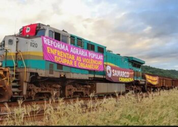 Protesto cancela viagem do trem de passageiros da Vale - Foto: Reprodução
