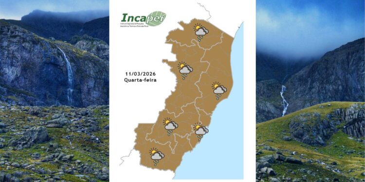 Previsão do tempo para o ES e Colatina nesta - quarta-feira (11)