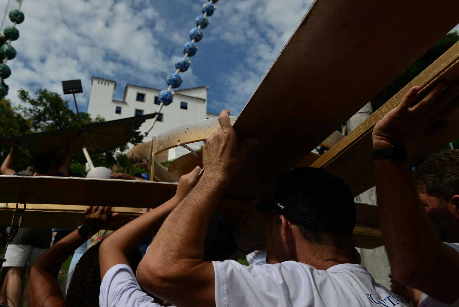 Terço Gigante da Festa da Penha 2026 será inspirado na simplicidade franciscana e terá cor de madeira; saiba detalhes - Foto: Fernando Madeira