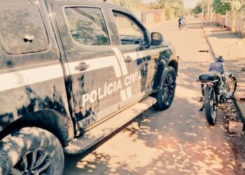 homem em flagrante com motocicleta adulterada na zona rural em Colatina - Foto: Reprodução