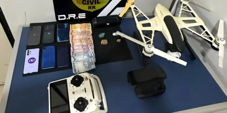Três Presos por Tráfico de Drogas em Ponto Próximo a Escola em Boa Vista; Drone e Celulares Apreendidos