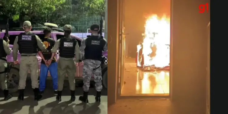Homem é preso após agredir companheira e incendiar casa no Piauí; vizinhos controlaram as chamas