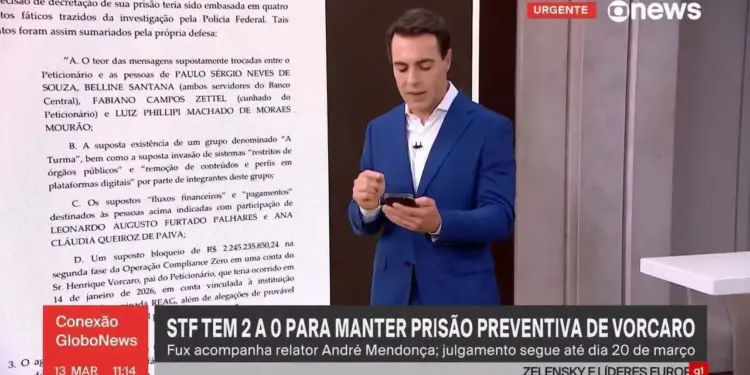 Caso Master: Gilmar Mendes adia voto sobre prisão de Daniel Vorcaro para a próxima semana, gerando expectativa no STF