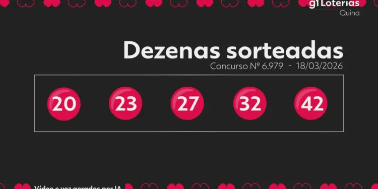 Quina concurso 6979: resultado do sorteio desta quarta (18)