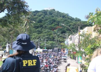 Fé sobre duas rodas: PRF coordena 2ª edição da Moto Romaria da Penha no ES - Foto: PRF