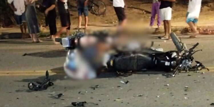Colisão frontal entre motos deixa dois mortos em Ecoporanga - Foto: Leitor Colatina em Ação
