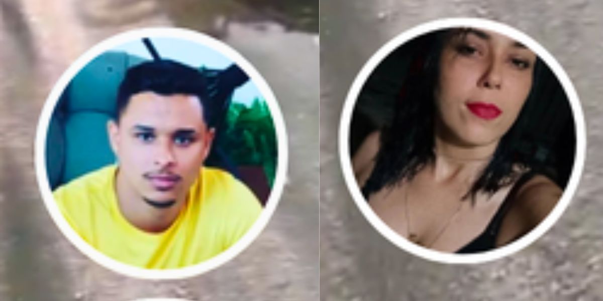 As vítimas: Rafael Carlos Rosa Lyra, de 28 anos e Rayanne Rodrigues Rocha, de 36 anos - Fotos: Rede Social