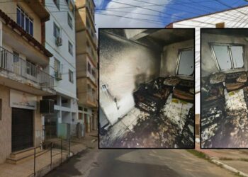 Incêndio atinge prédio e mobiliza resgate em Colatina - Foto: Rede Social