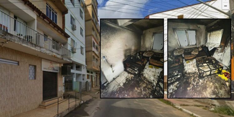 Incêndio atinge prédio e mobiliza resgate em Colatina - Foto: Rede Social