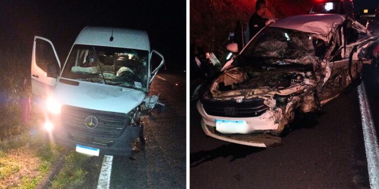 Colisão entre veículos oficiais deixa um morto e três feridos na BR-101 - Foto: Leitor Colatina em Ação