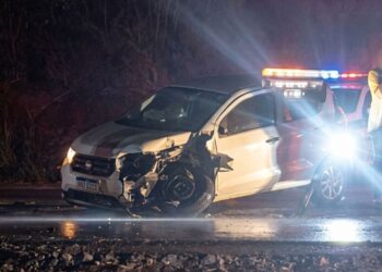 Acidente entre carro e moto deixa uma vítima fatal em Marilândia - Foto: Leitor Colatina em Ação