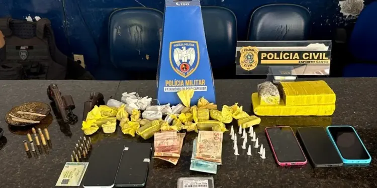 Policial fecha boca de fumo e descobre arsenal escondido em Mantenópolis - Foto: PCES