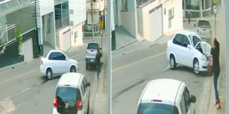 Motorista escapa por segundos de grave acidente em Colatina - Foto: Rede Social