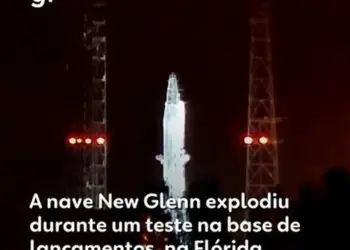 Nave New Glenn da Blue Origin explode durante teste de ignição estática na Flórida; todos os funcionários em segurança - Foto: Reprodução