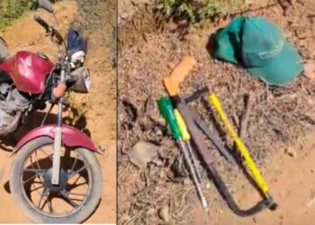 Suspeito de furtos em Colatina é detido por moradores - Fotos: Rede Social
