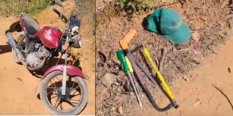 Suspeito de furtos em Colatina é detido por moradores - Fotos: Rede Social