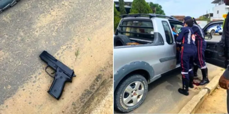 Taxista consegue escapar de sequestro em Vila Pavão e PM frustra crime com suspeito baleado - Foto: Leitor Colatina em Ação