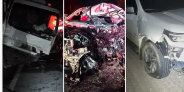Motorista de 60 anos morre em colisão frontal entre três veículos em Linhares - Foto: Rede Social
